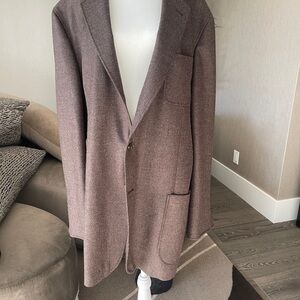 Joseph Abboud Textured Brown Blazer